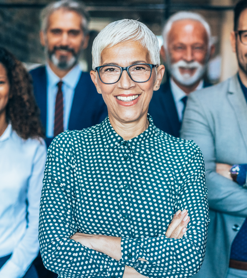 Images services Groupe Humanova (4) Gestionnaire discutant avec un employé de sa réaffectation lors d’une restructuration.